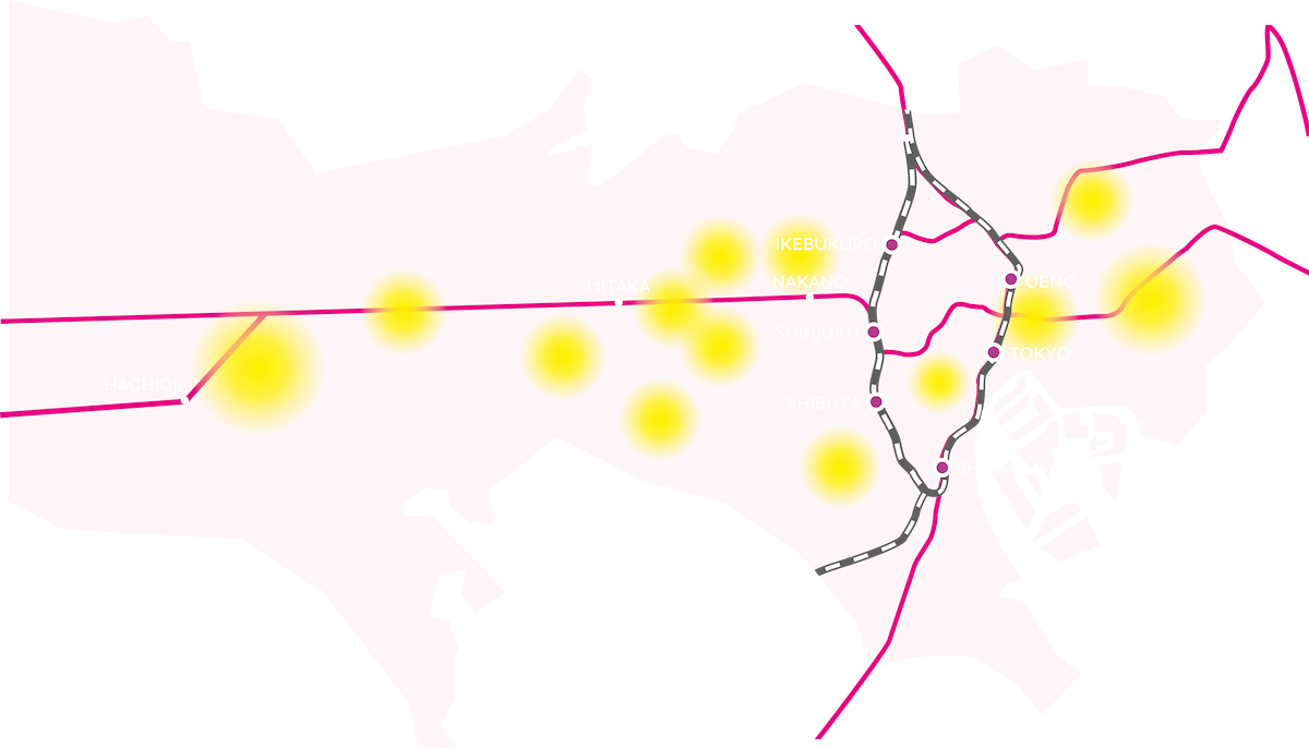 トランクルーム東京の地図